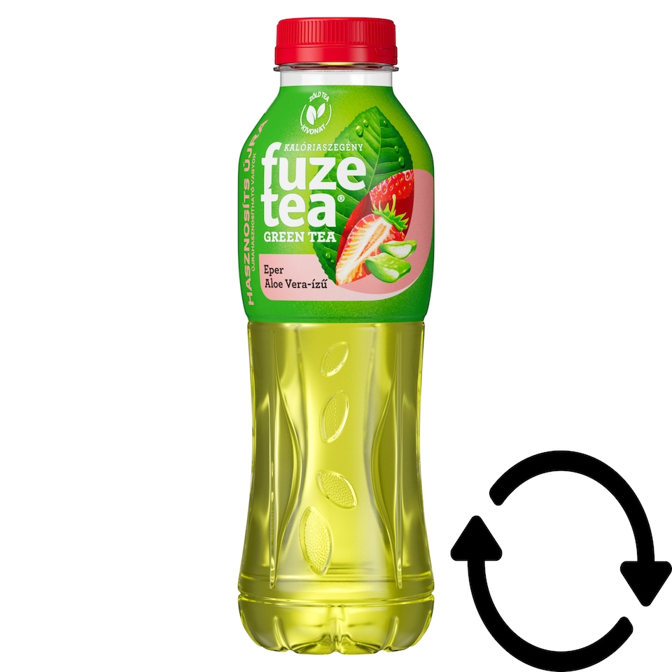 Fuze Tea szénsavmentes eper-aloe vera-ízű üdítőital zöld tea kivonattal 500 ml