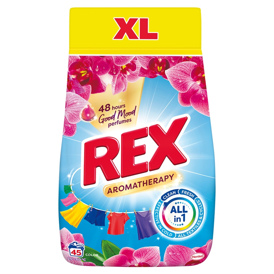 REX Aromatherapy Color Laundry Detergent 45 Washes 2.25kg