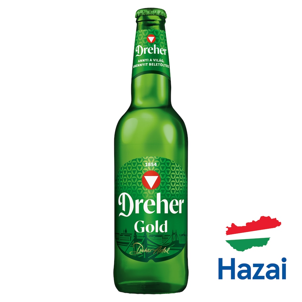 Dreher Gold minőségi világos sör 5% 0,5 l