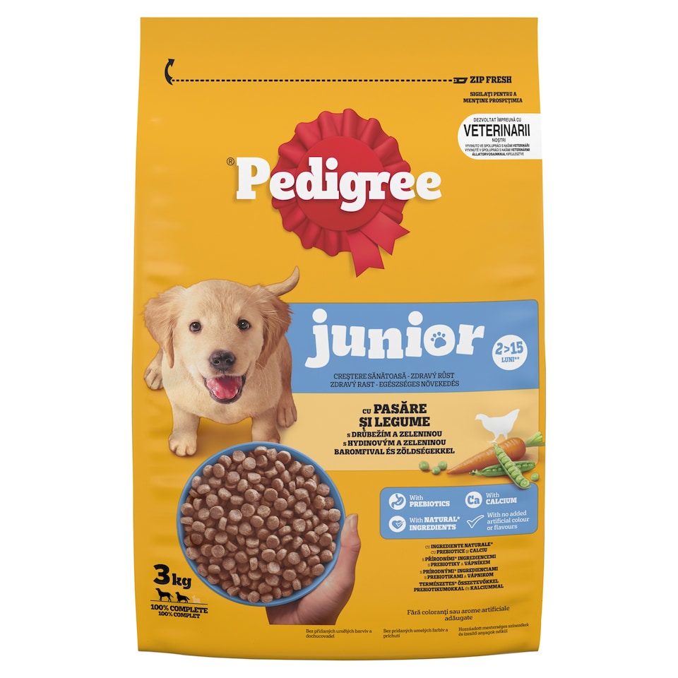 Pedigree Junior s drůbežím a zeleninou 3kg