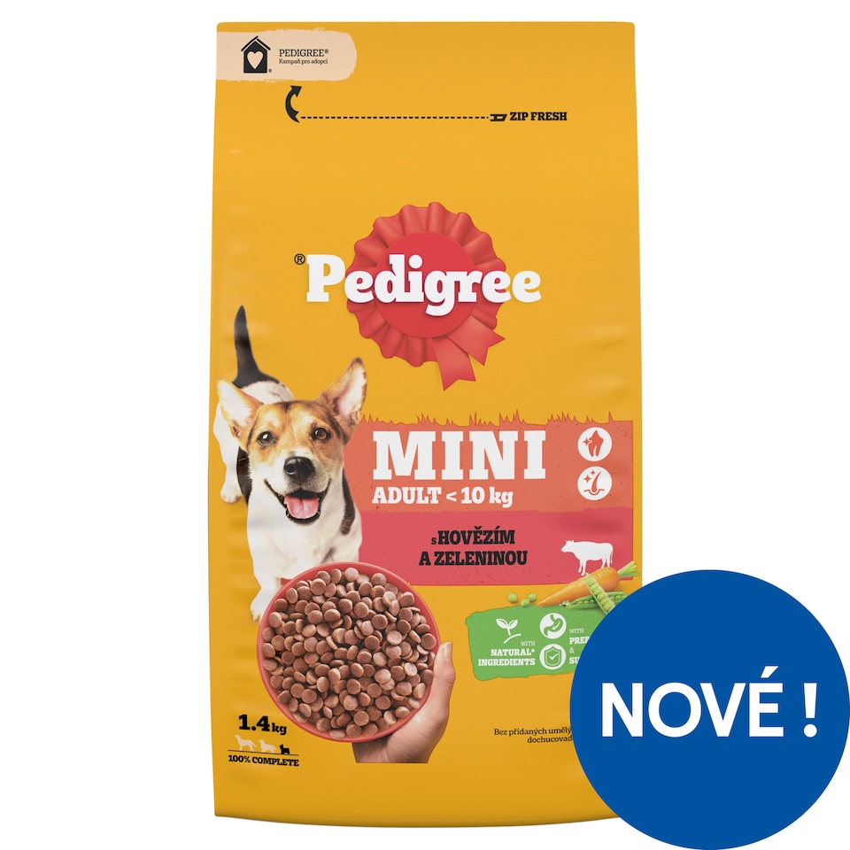 Pedigree Mini Adult with Beef and Vegetables 1.4kg