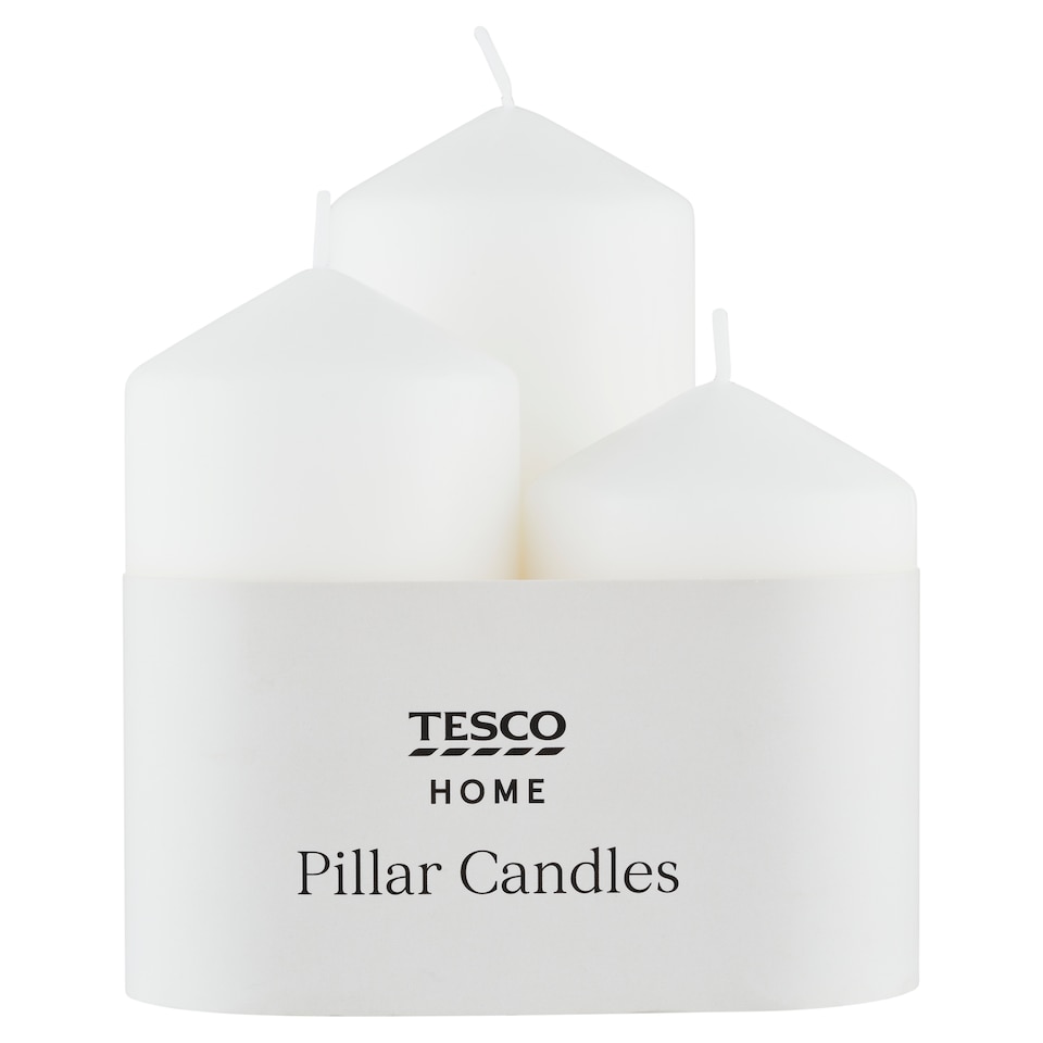 Tesco Home Pillar Candles