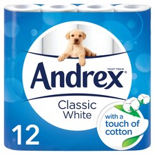 Andrex Toilet Tissue White 12 Roll