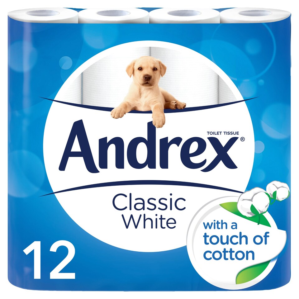 Andrex Toilet Tissue White 12 Roll