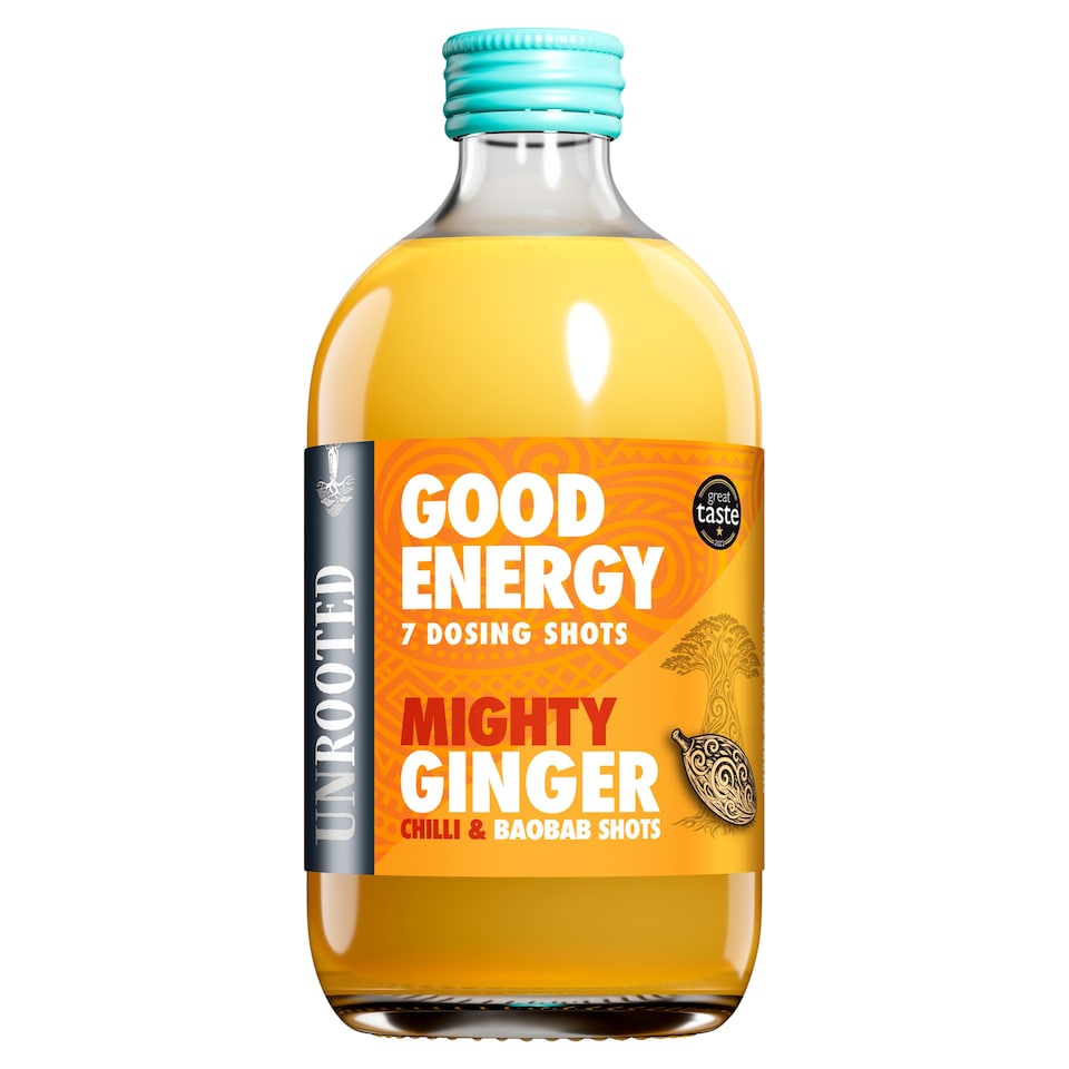 UNROOTED Mighty Ginger and Chilli Dosing Bottle 7x Shots 420ml