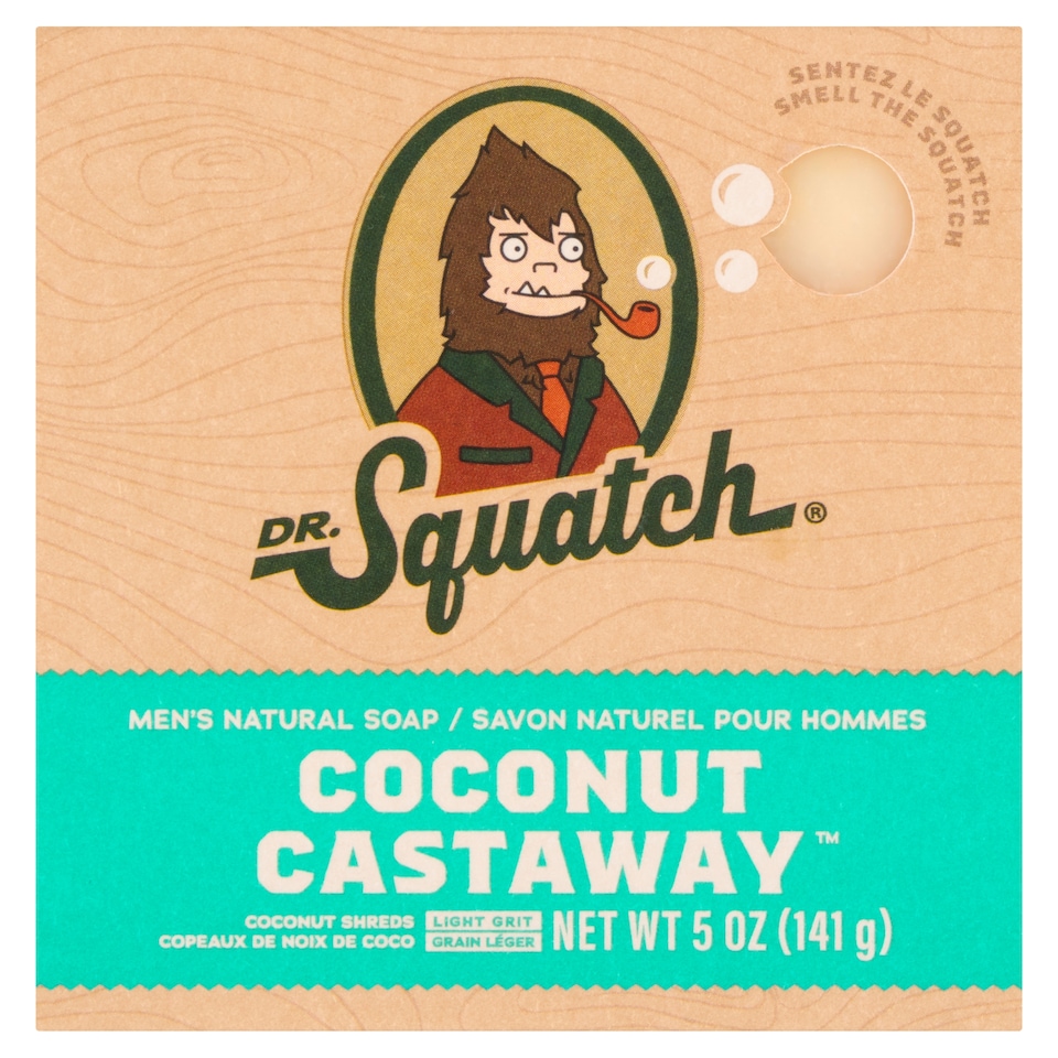 image 1 of DR. Squatch Natural Soap Bar Coconut Castaway 141g