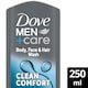 image 1 of Dove Men+ Clean Comfort Face & Body Wash 250Ml
