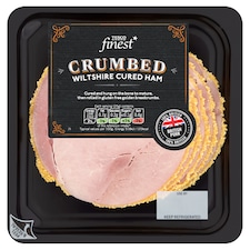 Tesco Finest Wiltshire Cured Crumbed Ham 125G