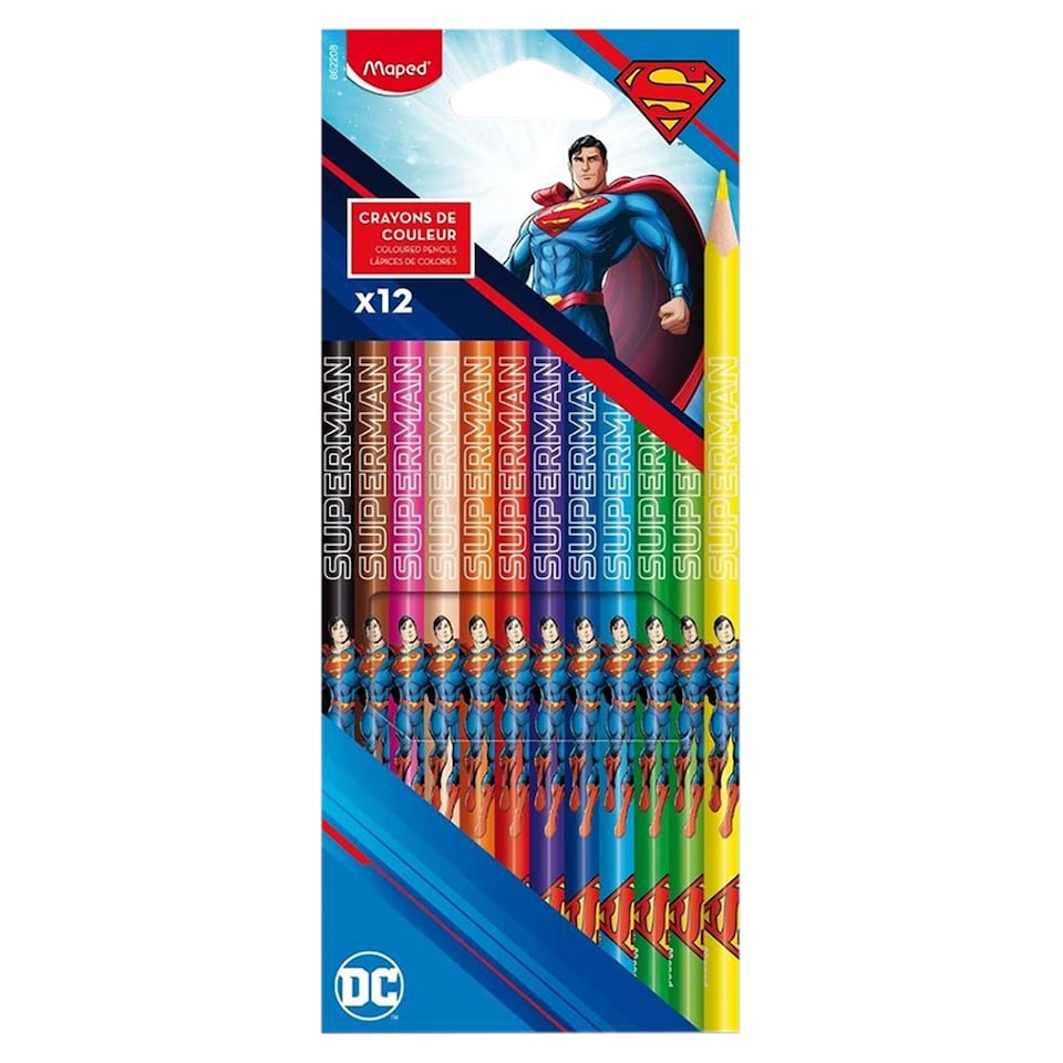 Maped Superman farebné ceruzky 12 ks