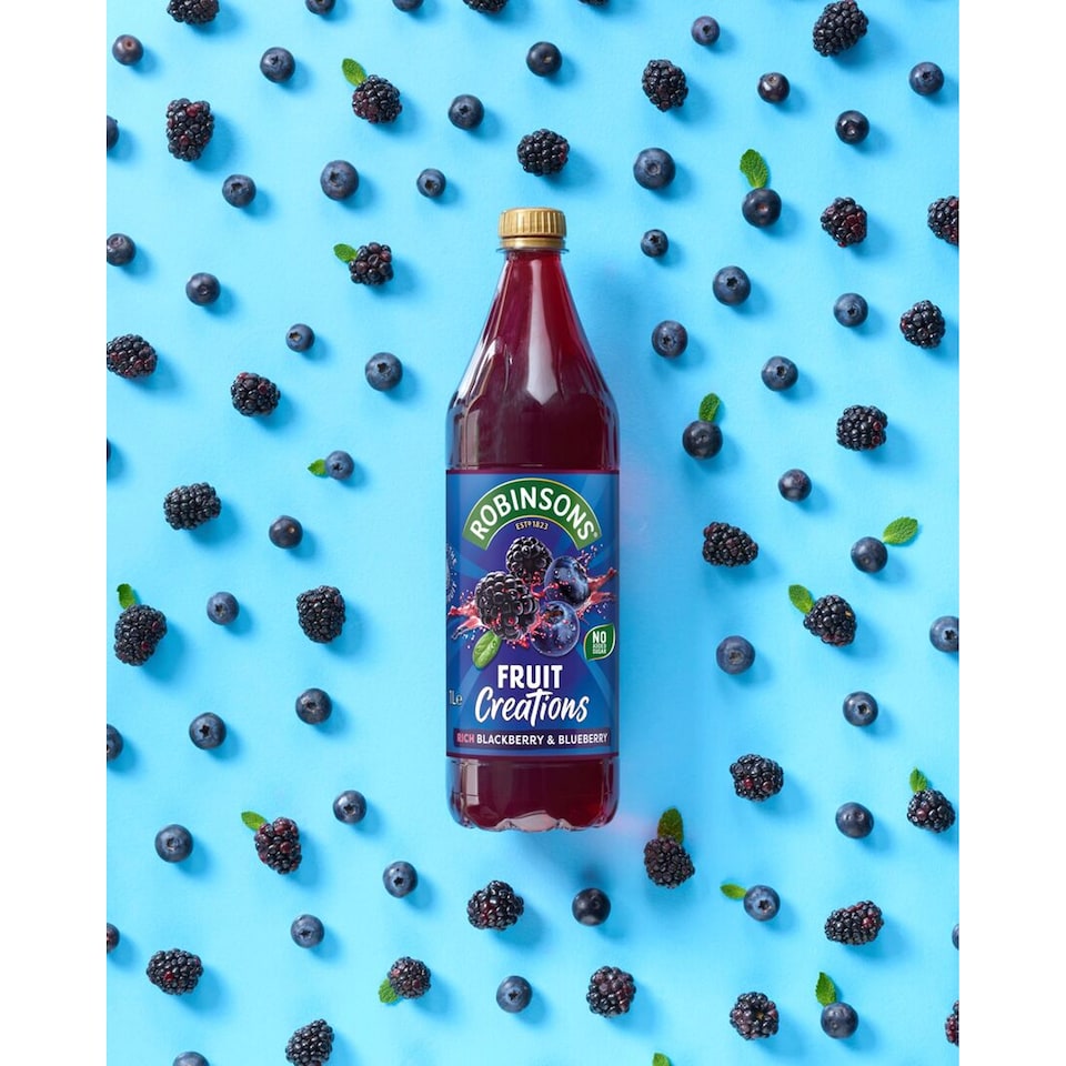image 1 of Robinsons Fruit Creations Blackberry & Blueberry Squash 1L