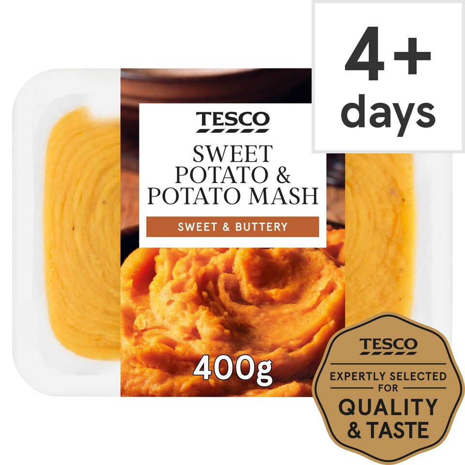 Tesco Sweet Potato & Potato Mash 400G Tesco Groceries