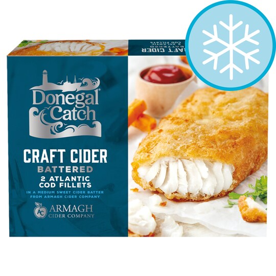 Donegal Catch Cider Battered Cod 250G Tesco Groceries