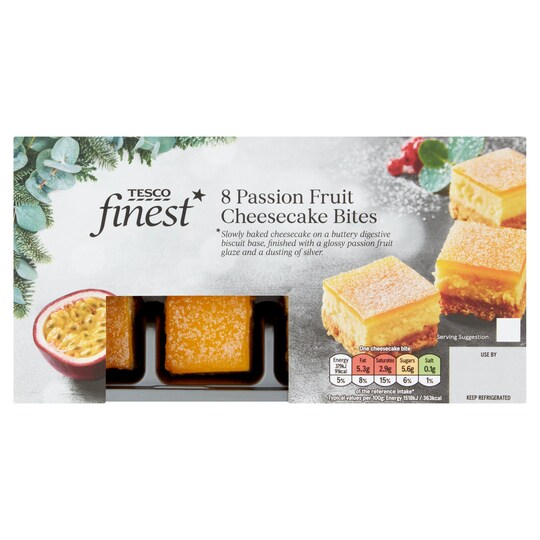 Tesco Finest 8 Passion Fruit Cheesecakes 200G Tesco Groceries