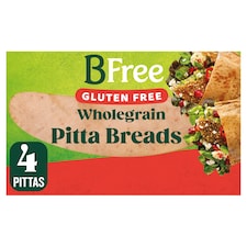 BFree Wholegrain Gluten Free Pitta Bread 4 Pack 55g