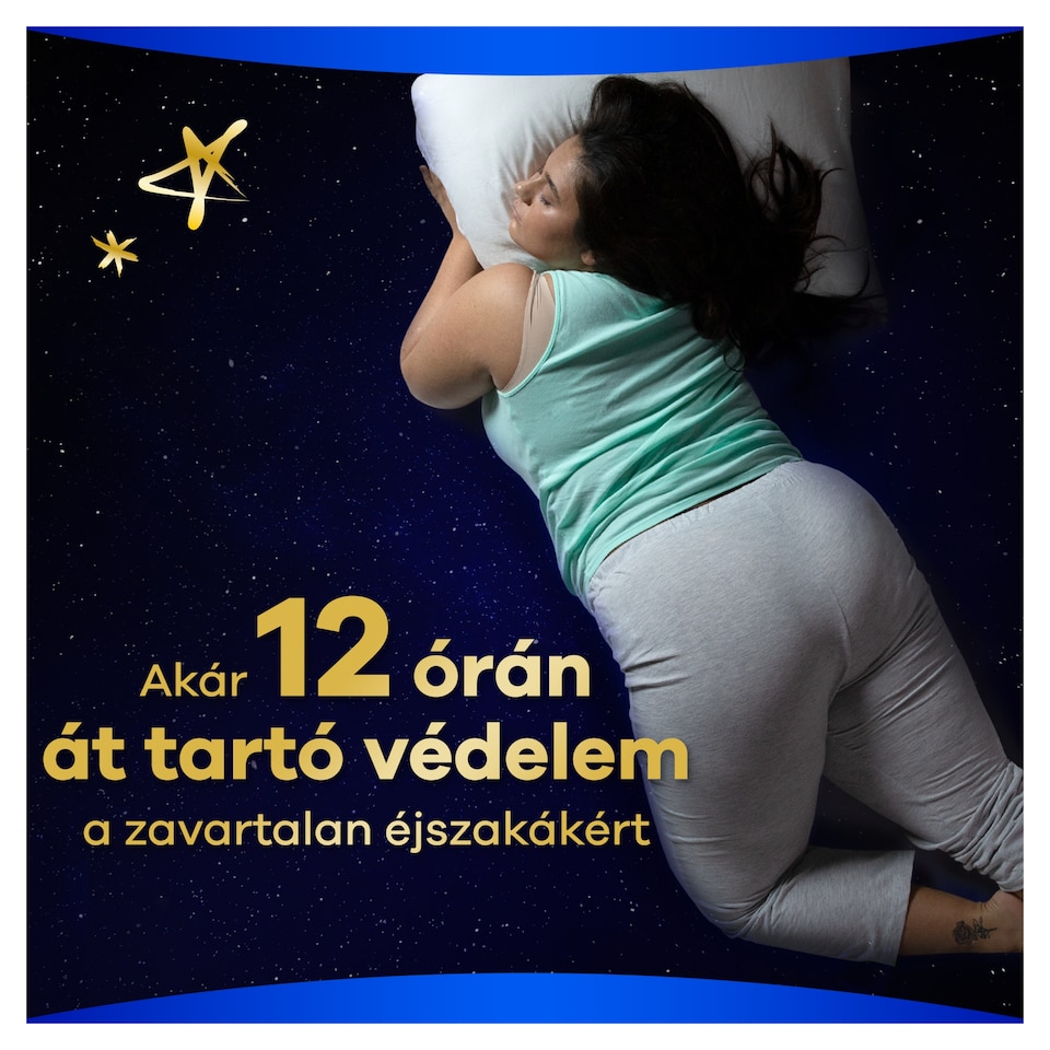 Always Ultra Secure Night Extra Egészségügyi Betét (5-ös Méret) Szárnyas Betét x 10]  1. kép
