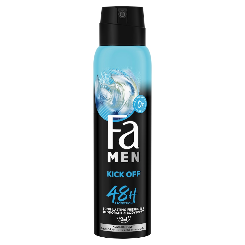 Fa Men Kick Off Deodorant & Bodyspray 2in1 150ml