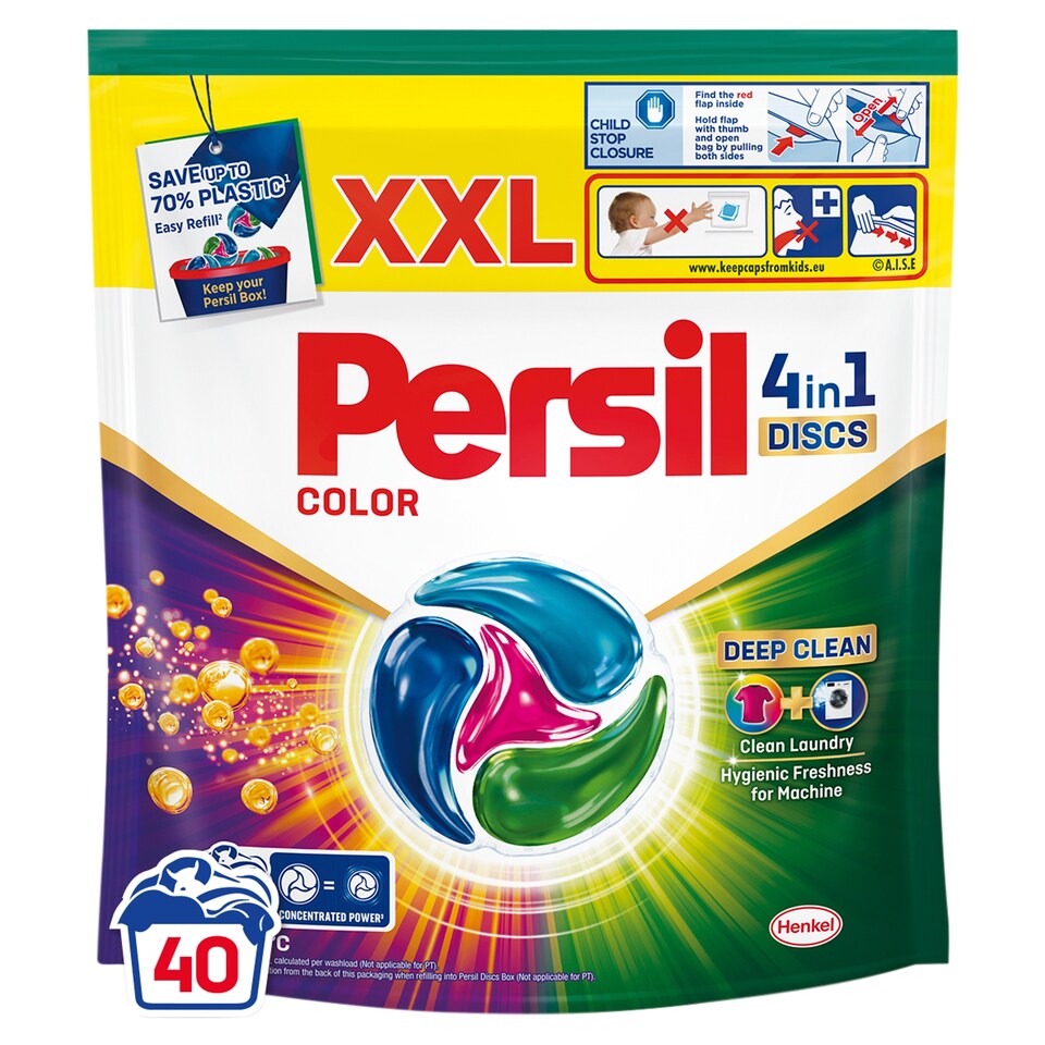 image 1 of Persil Discs 4in1 Deep Clean Color Laundry Detergent 40 Washes 660 g