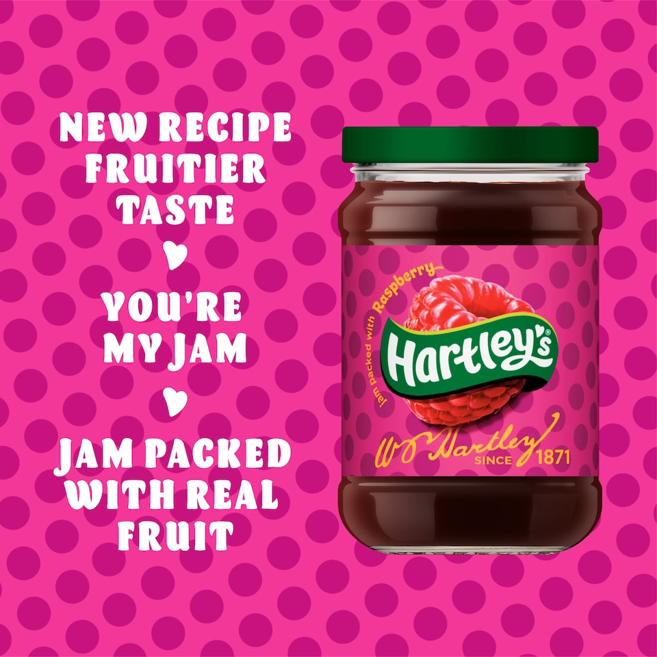 image 1 of Hartley's Best Seedless Raspberry Jam 300g