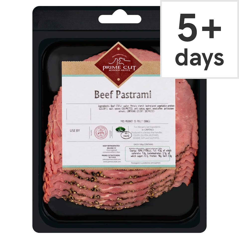 Prime Cut Kosher Beef Pastrami 110g