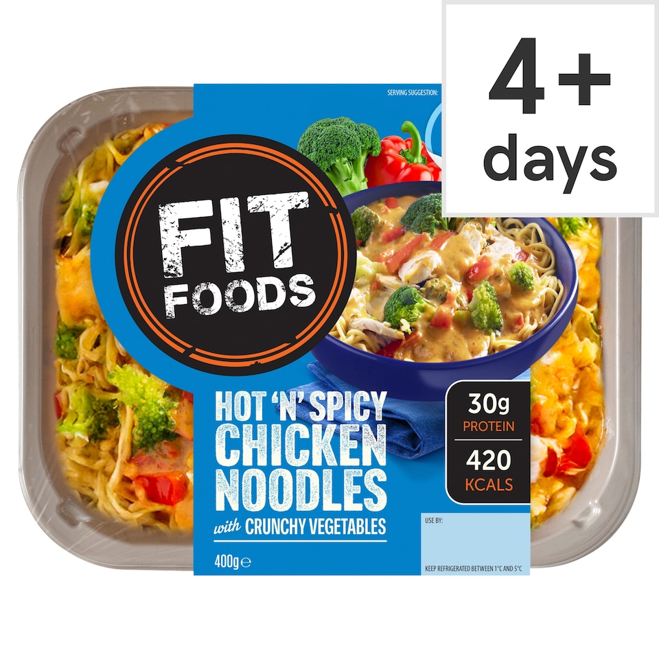 Fit Foods Ramen Noodles with Chicken Broccoli and Peppers 400g