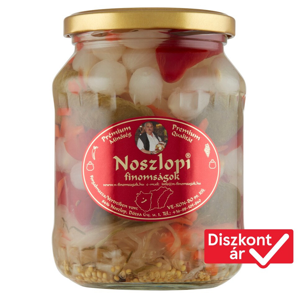 Noszlopi Finomságok Nagypapa csípős kertész saláta ecetes lében 700 g