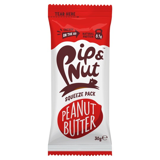 Pip & Nut Squeeze Pack Peanut Butter 30G Tesco Groceries