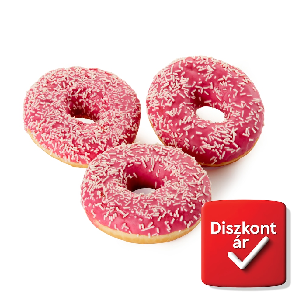 image 1 of Donut with Strawberry Flavoured Coating Defrosted 56 g