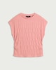 image 4 of F&F Textured Short Sleeved Top in Pink