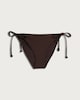 image 4 of F&F Tie Side Bikini Bottoms in Brown