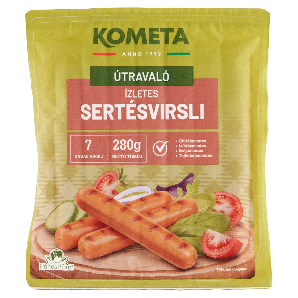 Kometa Útravaló ízletes sertésvirsli 7 db 280 g