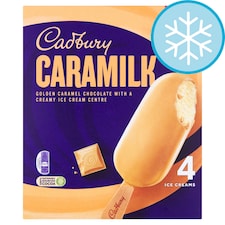 Cadbury Caramilk Ice Cream Sticks 4 X 90Ml