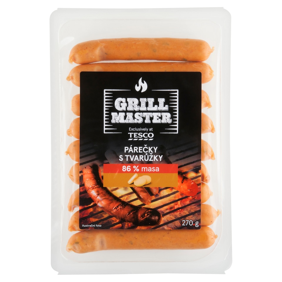 Tesco Grill Master Sausages with Cheese 270g