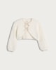 image 4 of F&F Girls Fluffy Bow Accent Bolero in Cream
