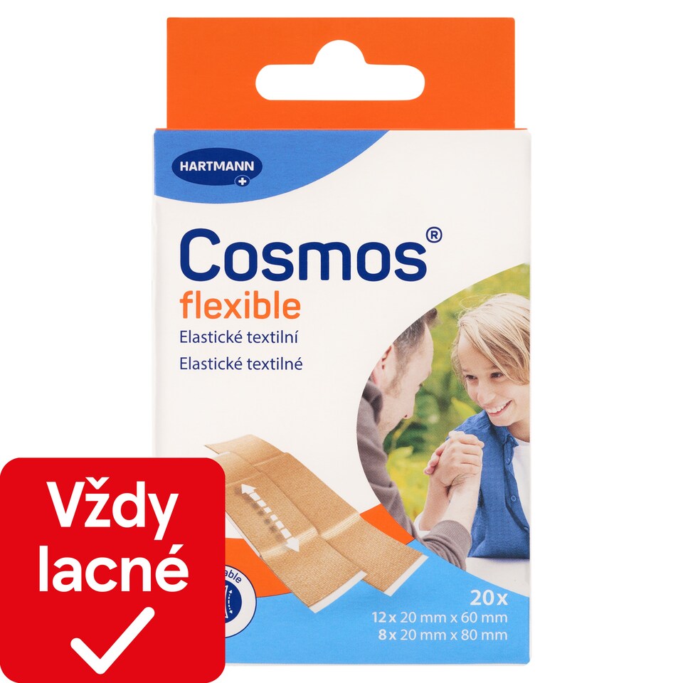 image 1 of Hartmann Cosmos Flexible Elastic Textile Plasters 20 pcs
