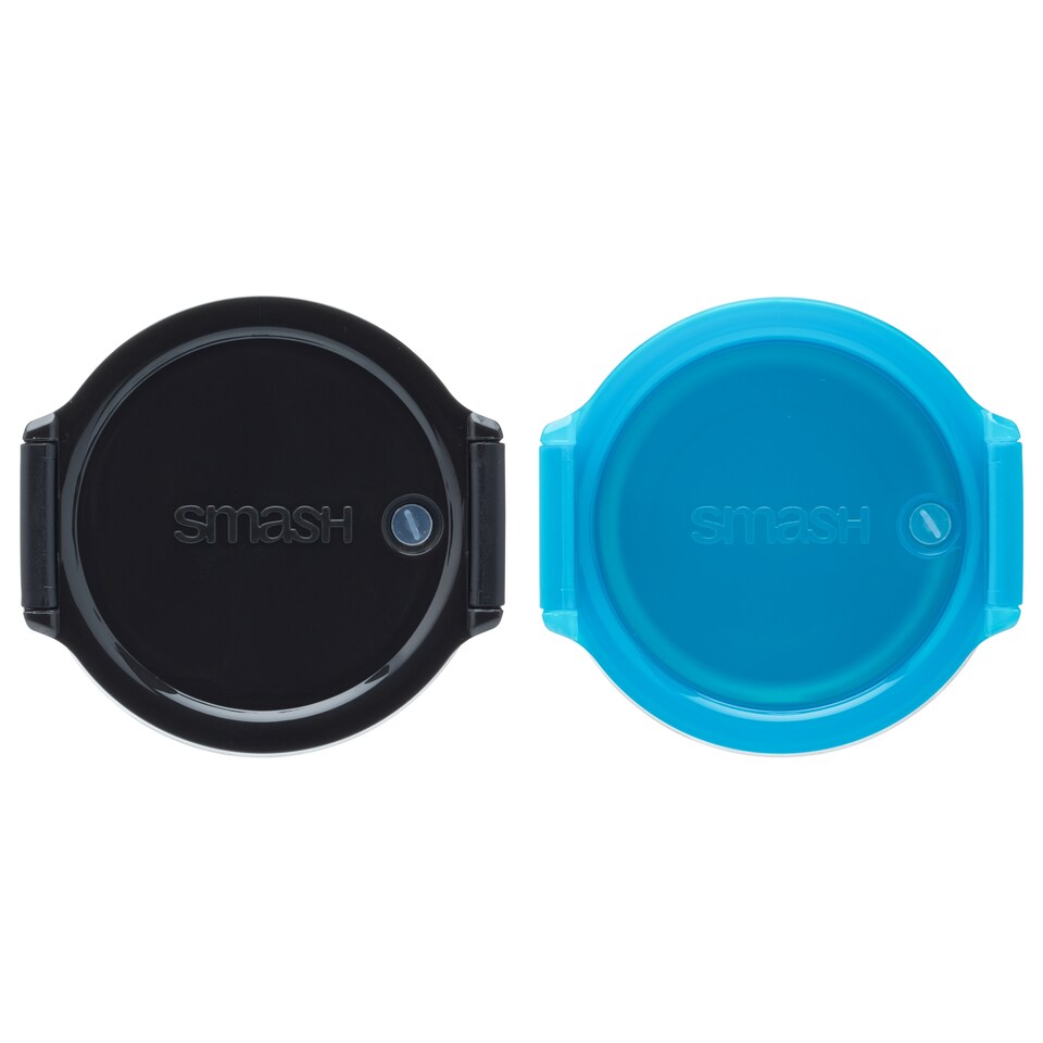 image 1 of Smash Neon Blue Snack Pots 2 x 200ML
