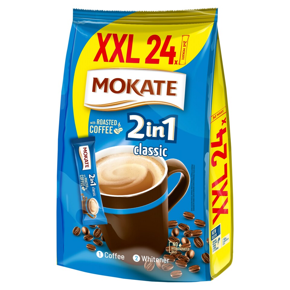 Mokate 2in1 Classic instantný kávový nápoj v prášku 24 x 14 g (336 g)