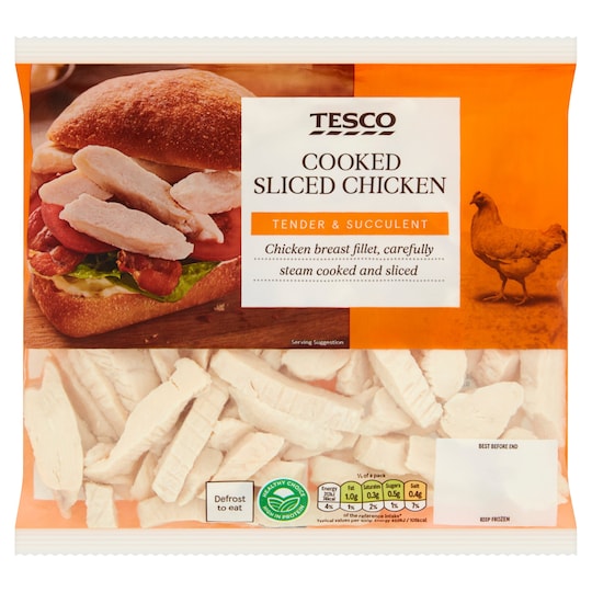 Tesco Cooked Sliced Chicken 340G Tesco Groceries
