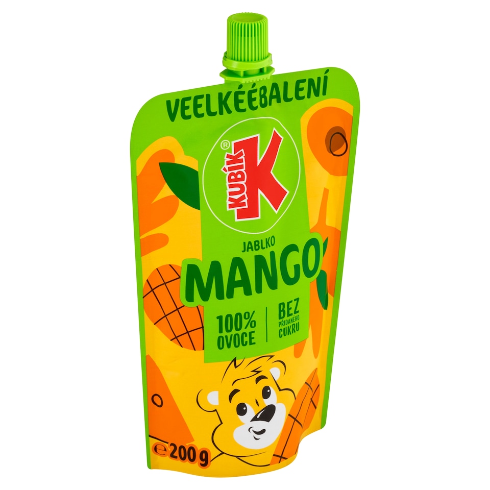 image 1 of Kubík 100% husté pyré z jablka a manga 200 g
