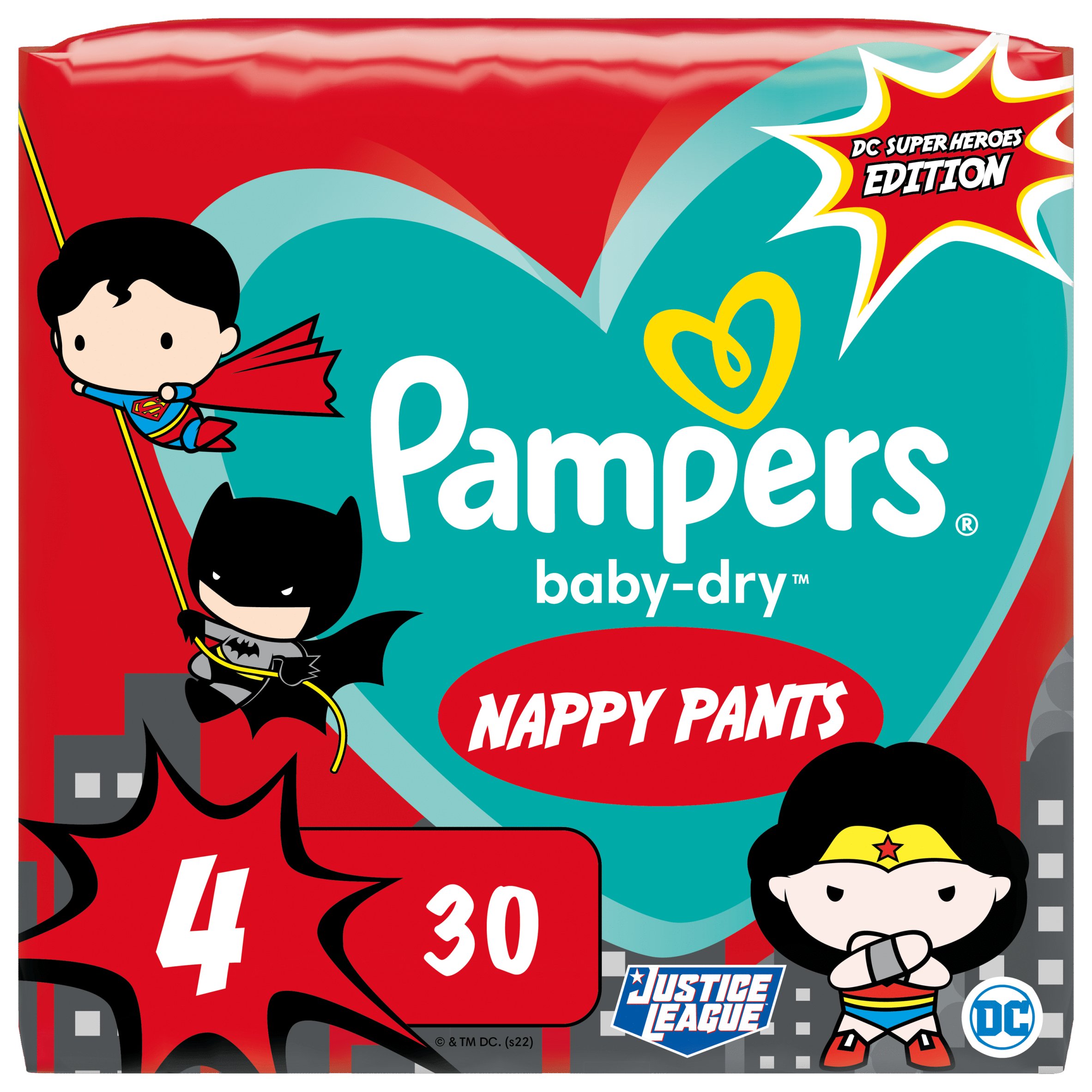 Pampers Baby Dry Dc Heroes Nappy Pants 