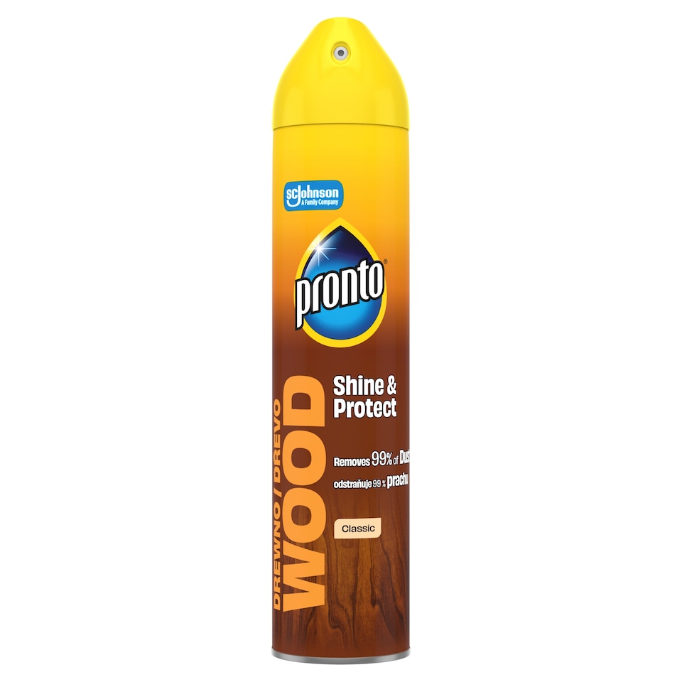 Pronto Wood Shine & Protect Classic Wood Polish Aerosol 250 ml