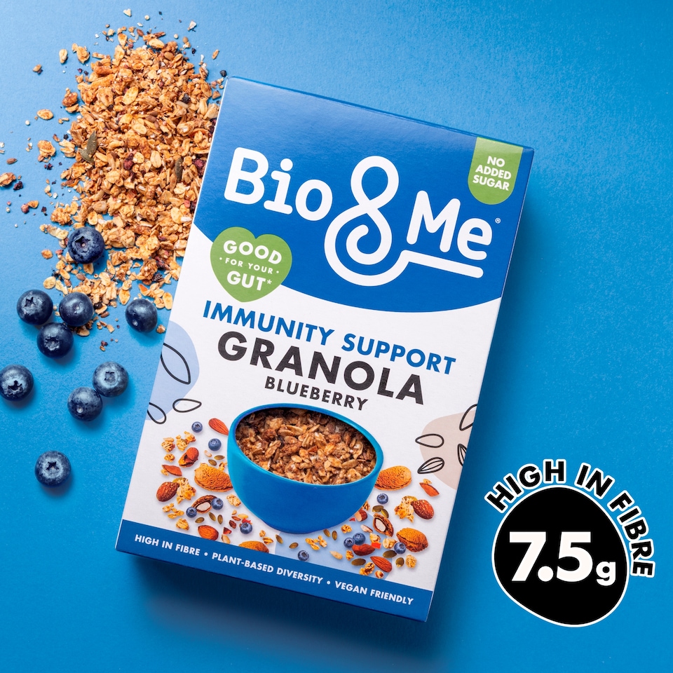 image 1 of Bio & Me IMMUNITY SUPPORT GRANOLA BLUEBERRY & FLAKED ALMOND 360g