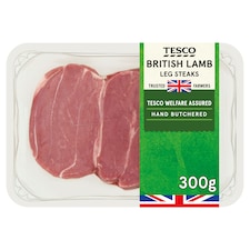 Tesco Lamb Leg Steaks 300G