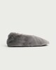 image 1 of F&F Faux Fur Fleece Lined Slipper Socks in Grey
