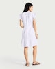 image 2 of F&F Pure Cotton Double Cloth Ruffle Sleeved Tiered Dress in White