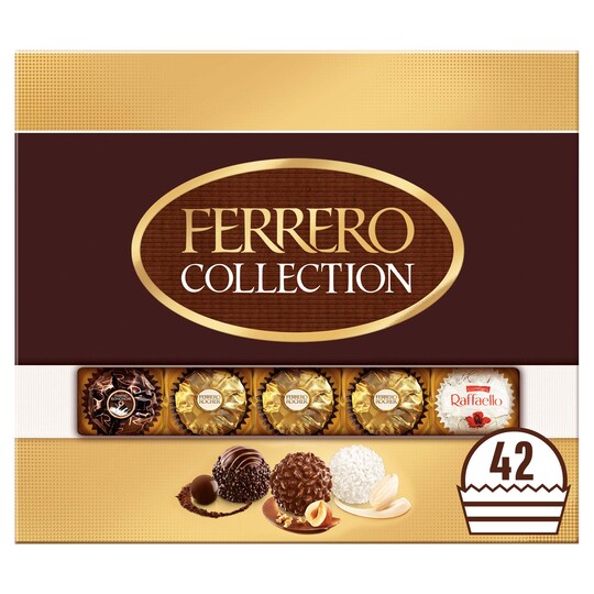 Ferrero Collection 42 Pieces Boxed Chocolates 464G Tesco Groceries