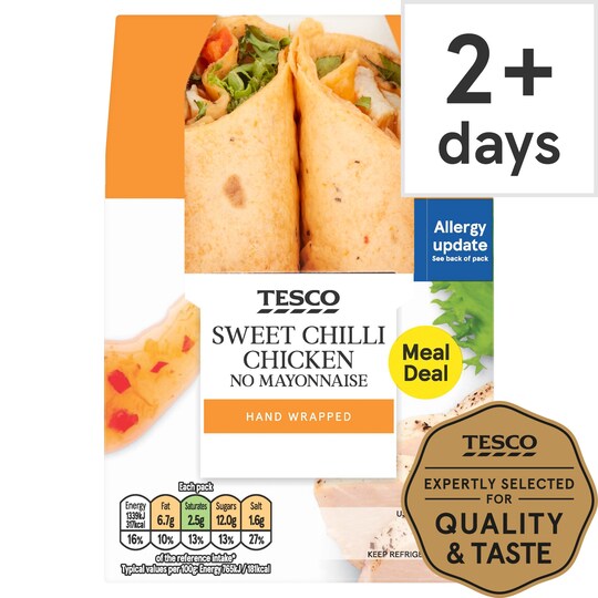 Tesco Sweet Chilli Chicken Wrap Tesco Groceries