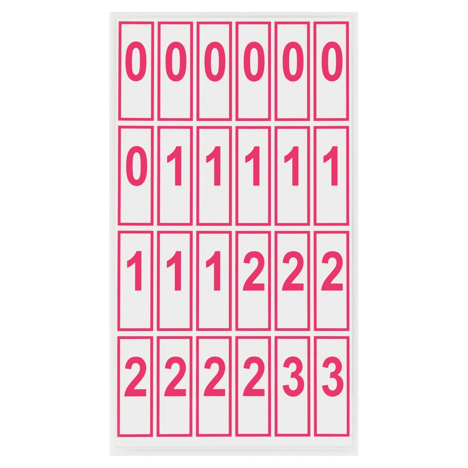 Szám és jelkártya 2-4. o