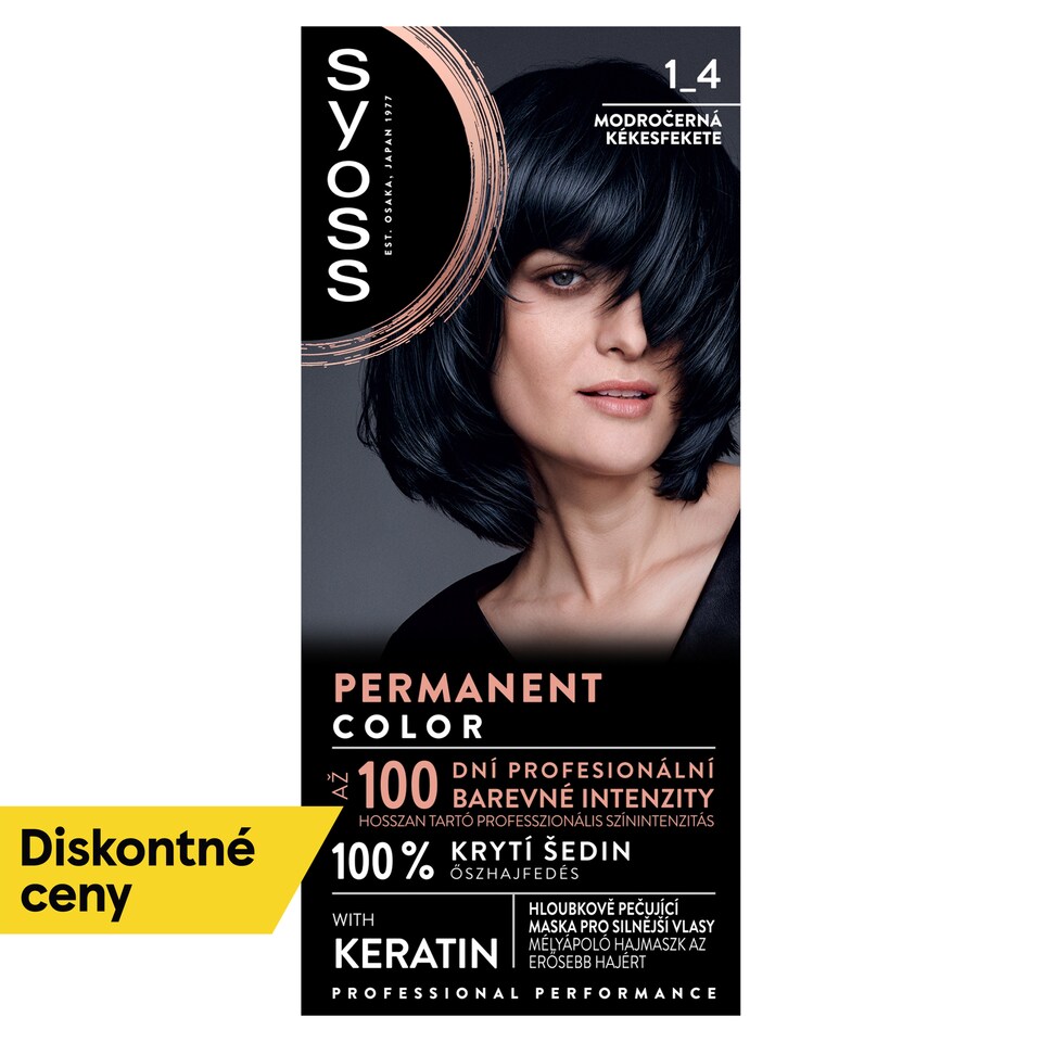 Syoss Color permanentná farba na vlasy 1-4 Modročierna 50 ml