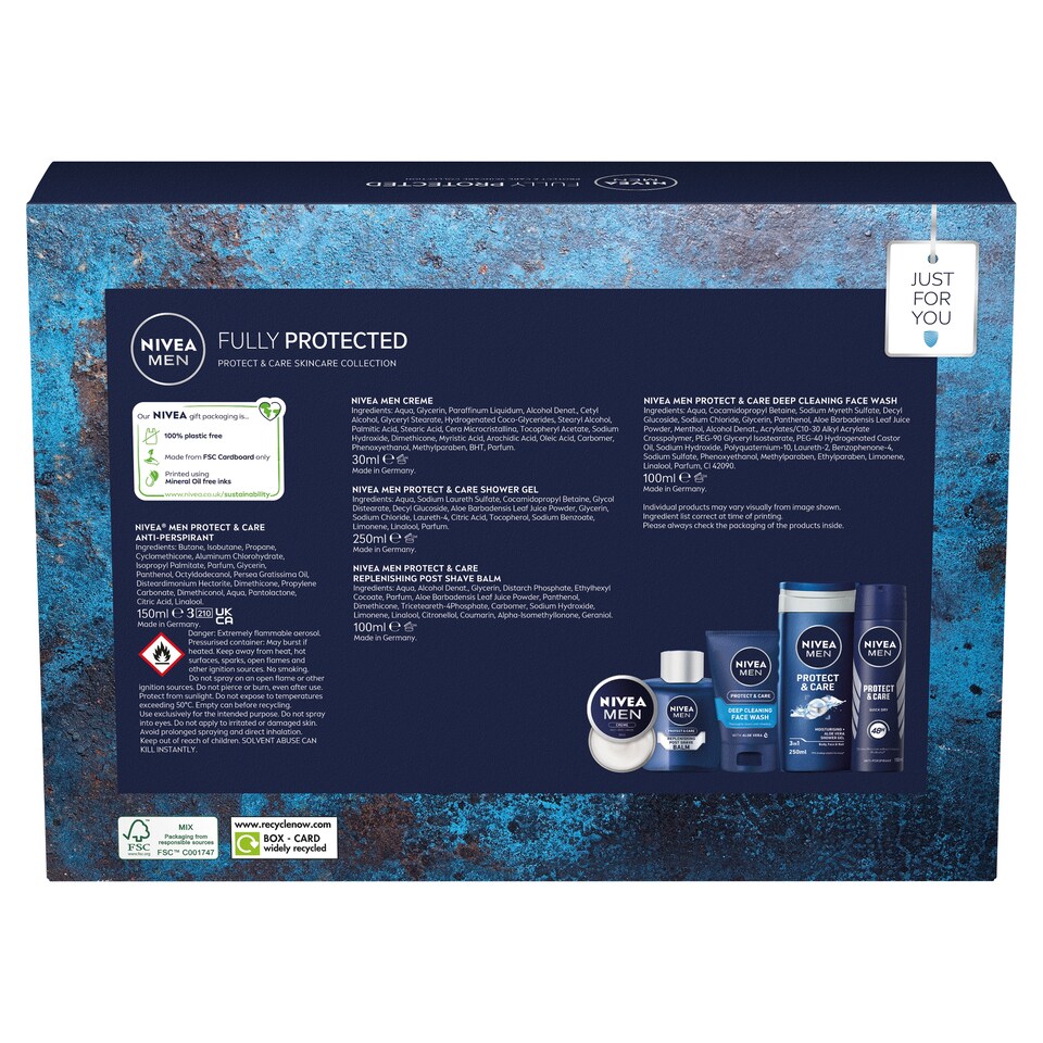 image 1 of Nivea Men Fully Protected Gift Set