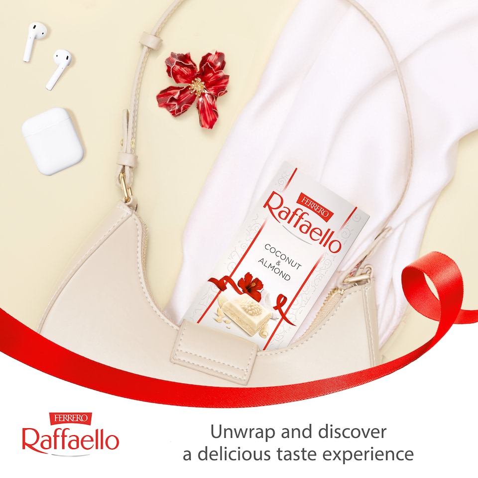 image 1 of Ferrero Raffaello White Chocolate Bar 90g